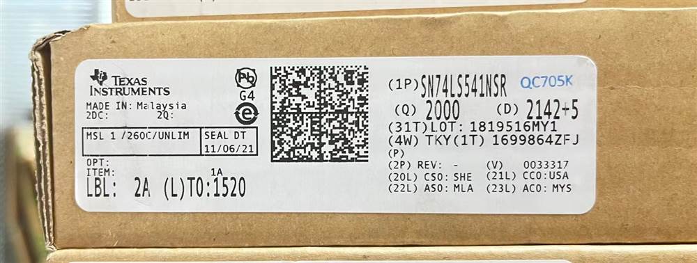 Integrated IC Electronic Components In-Stock SN74LS541NSR
