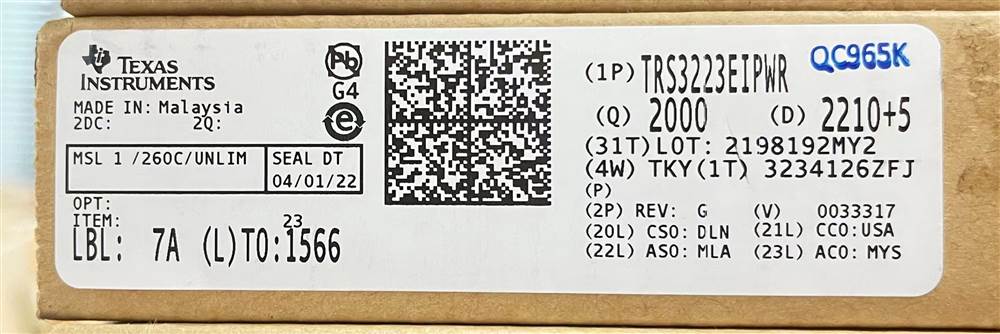 Integrated IC Electronic Components In-Stock TRS3223EIPWR