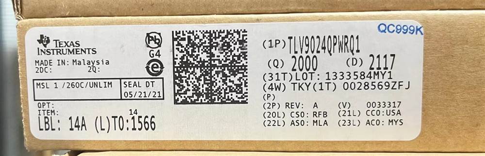 Integrated IC Electronic Components In-Stock TLV9024QPWRQ1