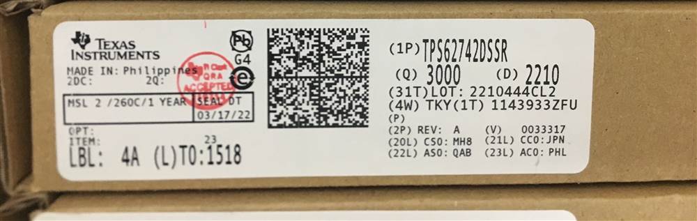 Integrated IC Electronic Components In-Stock TPS62742DSSR