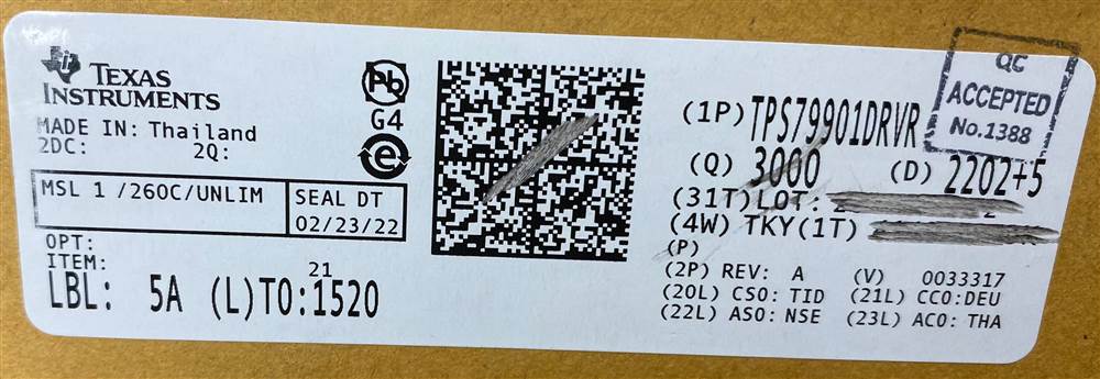 Integrated IC Electronic Components In-Stock TPS79901DRVR