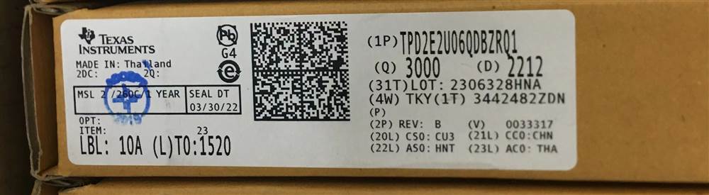 Integrated IC Electronic Components In-Stock TPD2E2U06QDBZRQ1