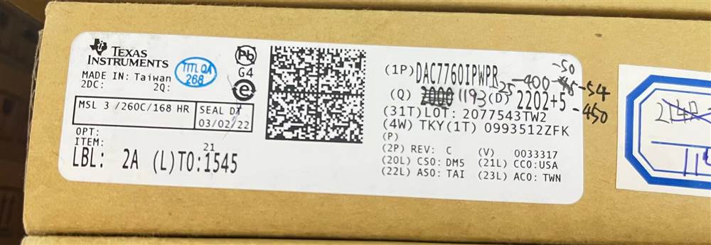 Integrated IC Electronic Components In-Stock DAC7760IPWPR