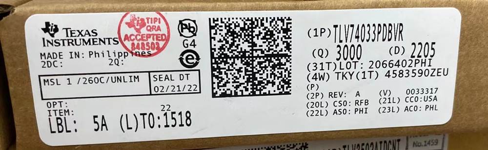 Integrated IC Electronic Components In-Stock TLV74033PDBVR