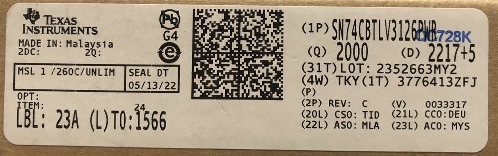 Integrated IC Electronic Components In-Stock SN74CBTLV3126PWR