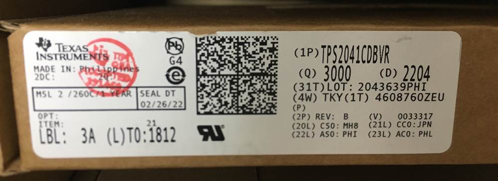 Integrated IC Electronic Components In-Stock TPS2041CDBVR