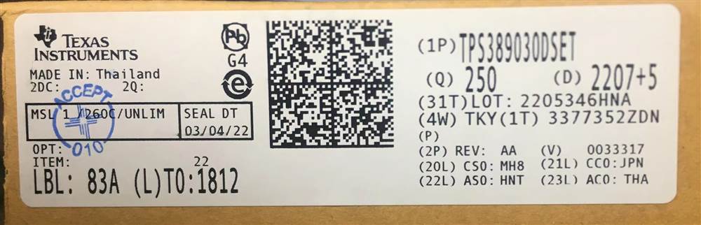 Integrated IC Electronic Components In-Stock TPS389030DSET