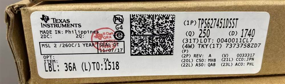 Integrated IC Electronic Components In-Stock TPS627451DSST