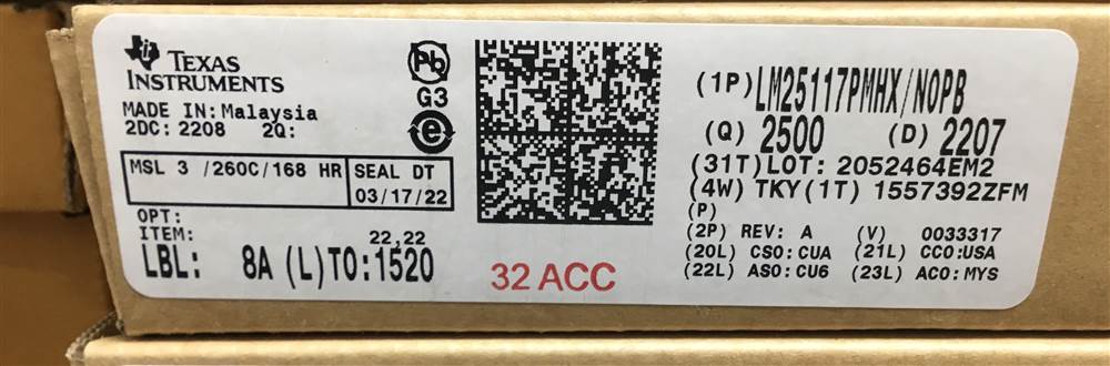 Integrated IC Electronic Components In-Stock LM25117PMHX/NOPB