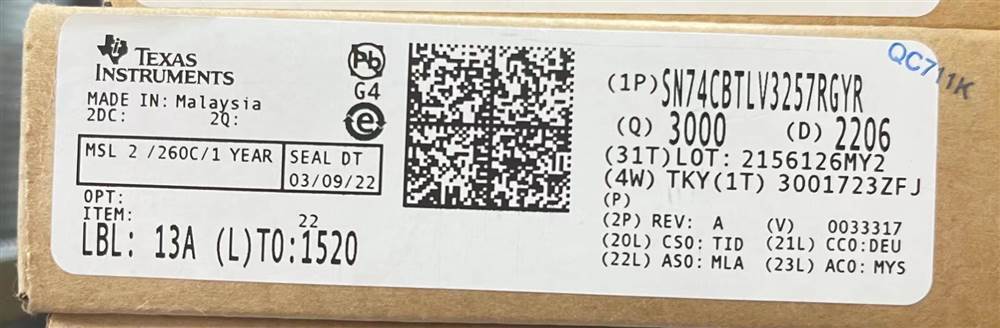 Integrated IC Electronic Components In-Stock SN74CBTLV3257RGYR