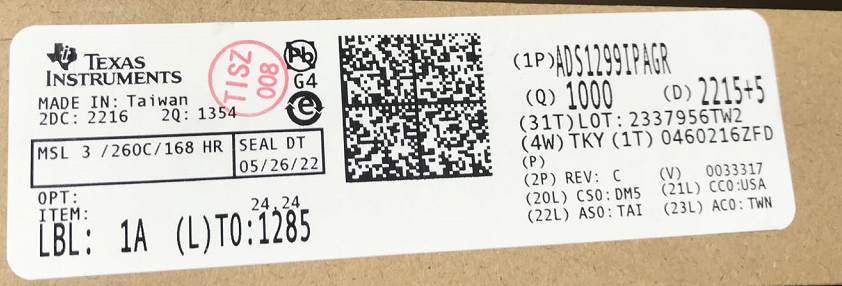 Integrated IC Electronic Components In-Stock ADS1299IPAGR