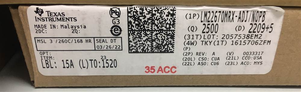 Integrated IC Electronic Components In-Stock LM22670MRX-ADJ/NOPB