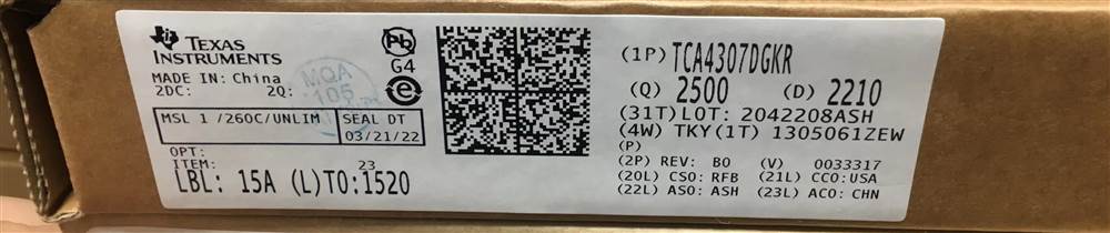 Integrated IC Electronic Components In-Stock TCA4307DGKR