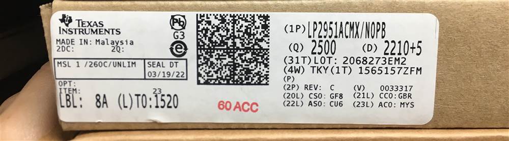 Integrated IC Electronic Components In-Stock LP2951ACMX/NOPB