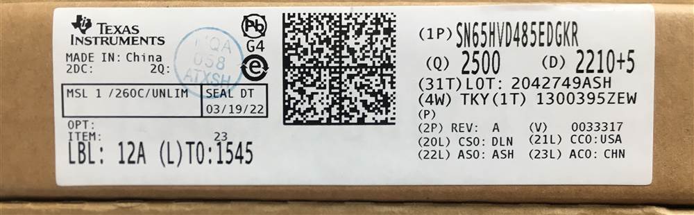 Integrated IC Electronic Components In-Stock SN65HVD485EDGKR