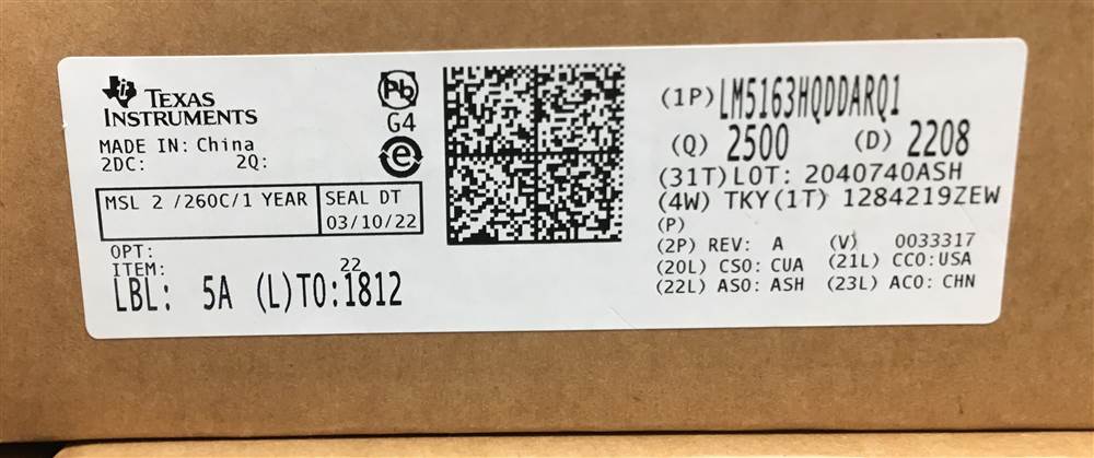 Integrated IC Electronic Components In-Stock LM5163HQDDARQ1