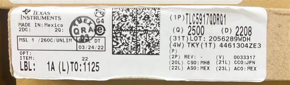 Integrated IC Electronic Components In-Stock TLC5917QDRQ1