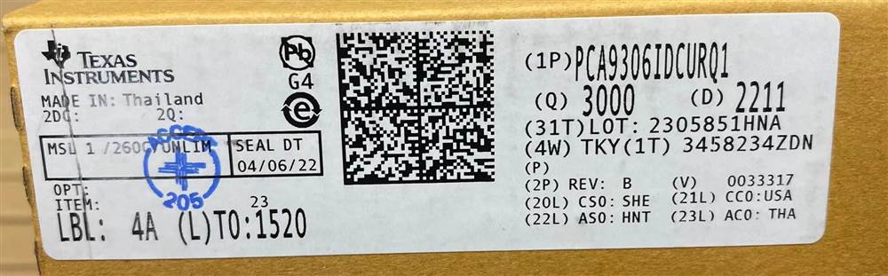 Integrated IC Electronic Components In-Stock PCA9306IDCURQ1
