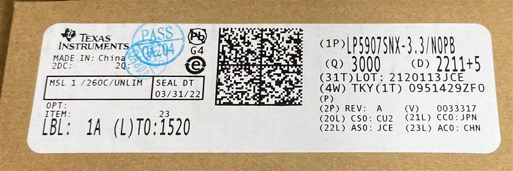 Integrated IC Electronic Components In-Stock LP5907SNX-3.3/NOPB