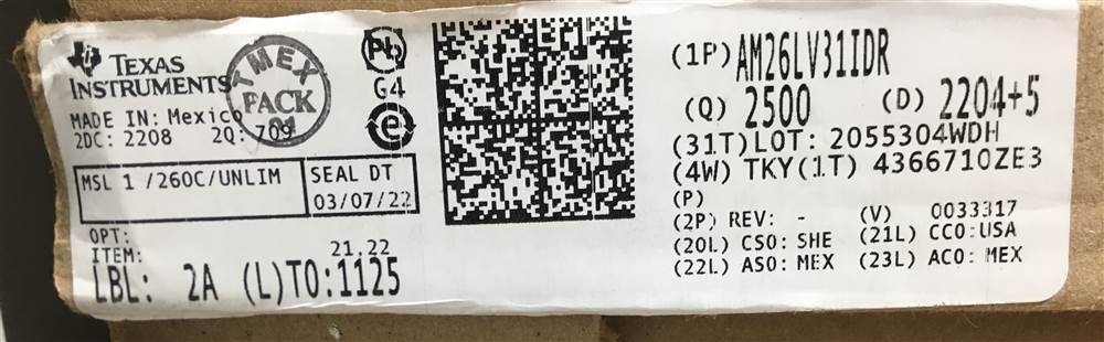 Integrated IC Electronic Components In-Stock AM26LV31IDR