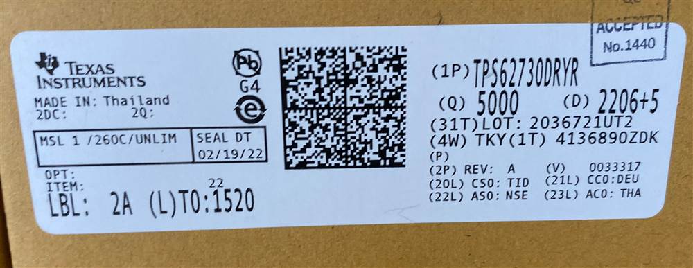 Integrated IC Electronic Components In-Stock TPS62730DRYR