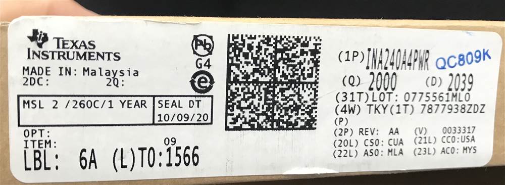 Integrated IC Electronic Components In-Stock INA240A4PWR
