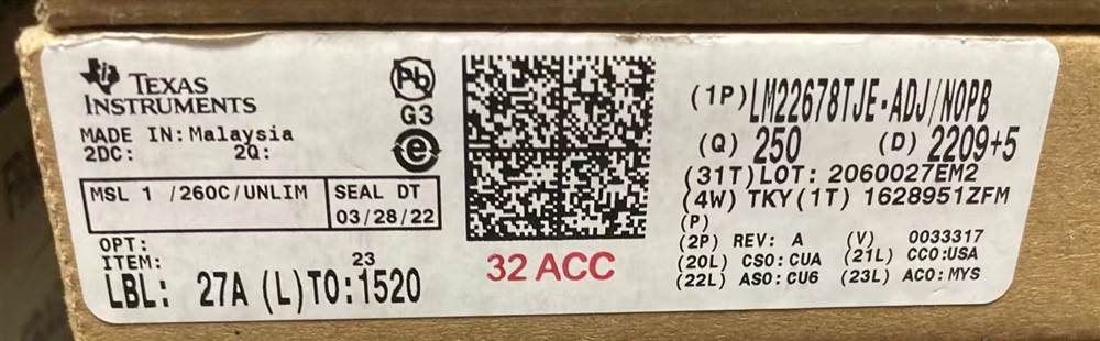 Integrated IC Electronic Components In-Stock LM22678TJE-ADJ/NOPB