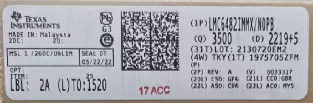 Integrated IC Electronic Components In-Stock LMC6482IMMX/NOPB