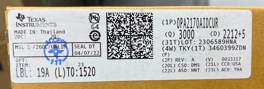 Integrated IC Electronic Components In-Stock OPA2170AIDCUR