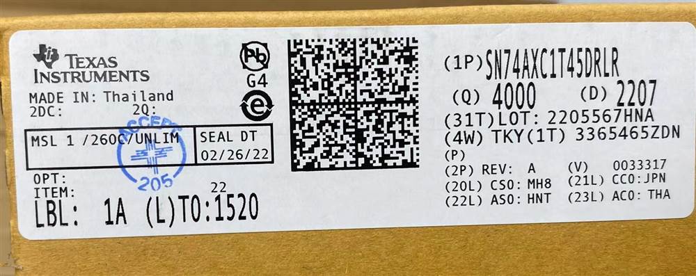 Integrated IC Electronic Components In-Stock SN74AXC1T45DRLR
