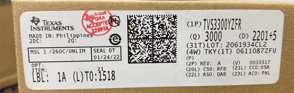 Integrated IC Electronic Components In-Stock TVS3300YZFR
