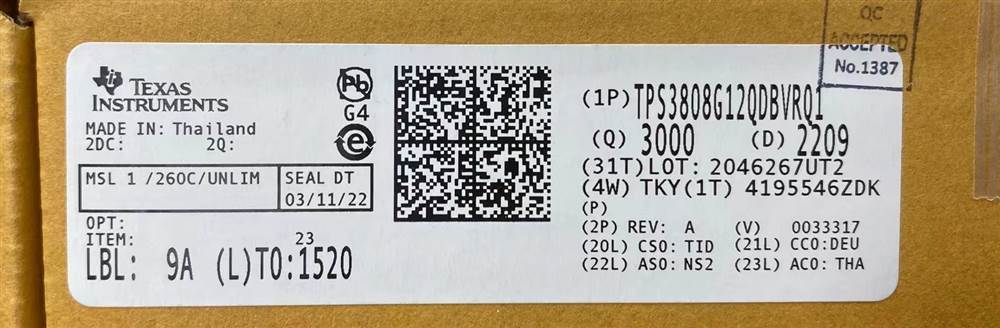Integrated IC Electronic Components In-Stock TPS3808G12QDBVRQ1