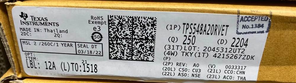 Integrated IC Electronic Components In-Stock TPS548A20RVET