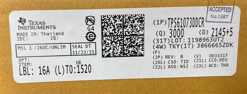 Integrated IC Electronic Components In-Stock TPS61073DDCR