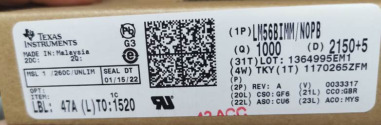 Integrated IC Electronic Components In-Stock LM56BIMM/NOPB