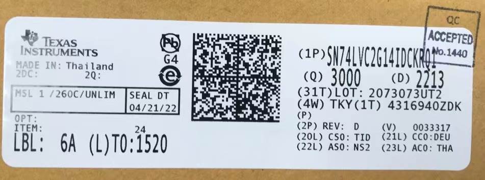 Integrated IC Electronic Components In-Stock SN74LVC2G14IDCKRQ1
