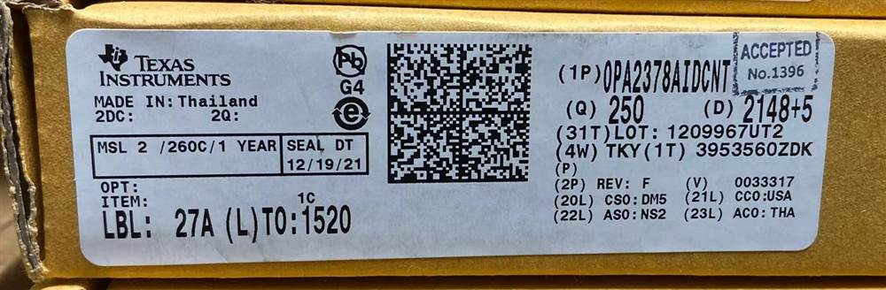 Integrated IC Electronic Components In-Stock OPA2378AIDCNT