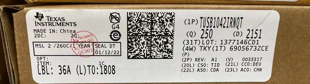 Integrated IC Electronic Components In-Stock TUSB1042IRNQT