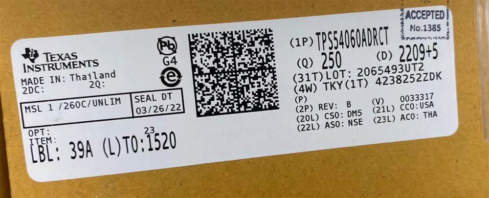 Integrated IC Electronic Components In-Stock TPS54060ADRCT