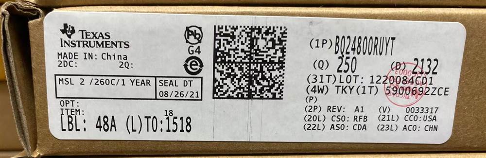 Integrated IC Electronic Components In-Stock BQ24800RUYT