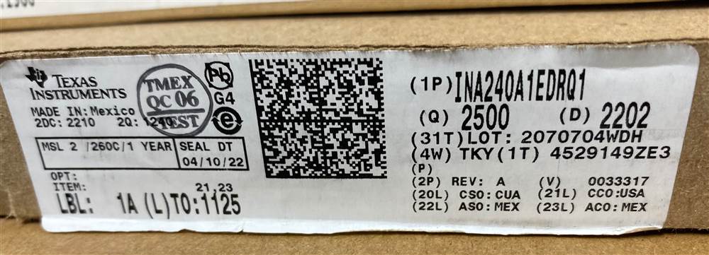 Integrated IC Electronic Components In-Stock INA240A1EDRQ1