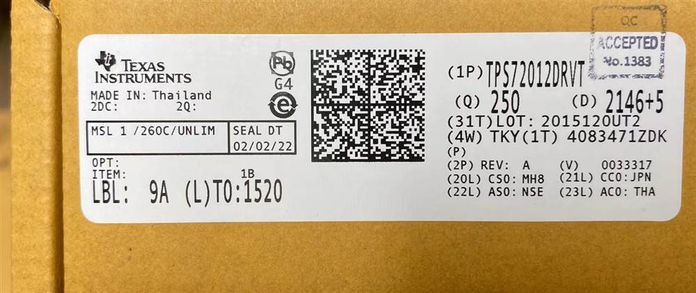 Integrated IC Electronic Components In-Stock TPS72012DRVT