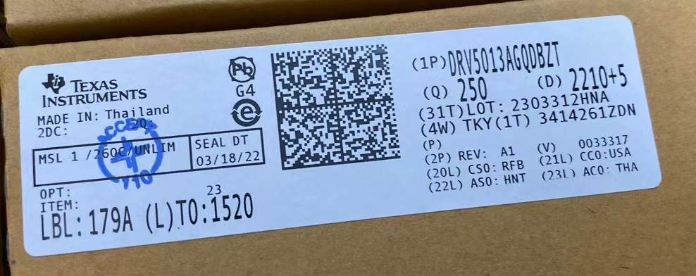 Integrated IC Electronic Components In-Stock DRV5013AGQDBZT