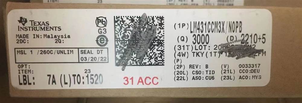 Integrated IC Electronic Components In-Stock LM431CCM3X/NOPB