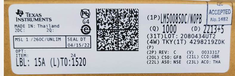 Integrated IC Electronic Components In-Stock LM5008SDC/NOPB