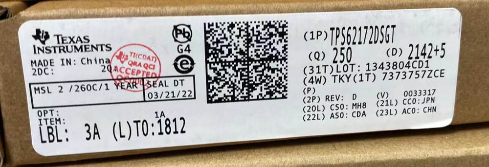 Integrated IC Electronic Components In-Stock TPS62172DSGT