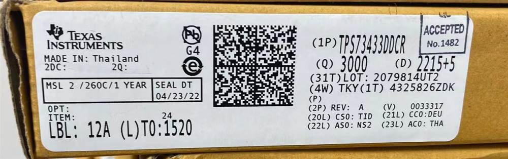 Integrated IC Electronic Components In-Stock TPS73433DDCR