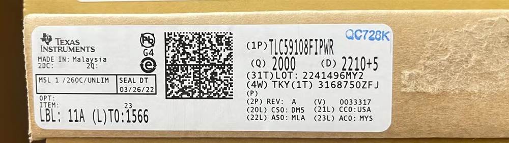 Integrated IC Electronic Components In-Stock TLC59108FIPWR