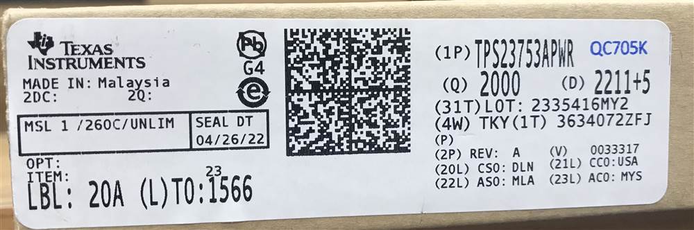 Integrated IC Electronic Components In-Stock TPS23753APWR