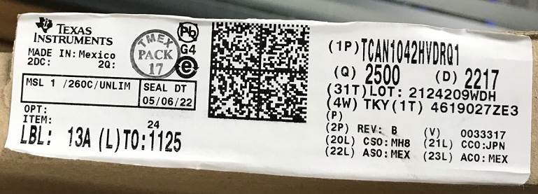 Integrated IC Electronic Components In-Stock TCAN1042HVDRQ1